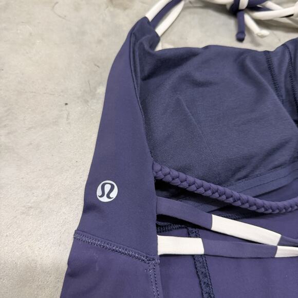 Lululemon Wandering Yogi Halter! Cadet Blue! Size 8 Tank Top W1A26S - Picture 7 of 7